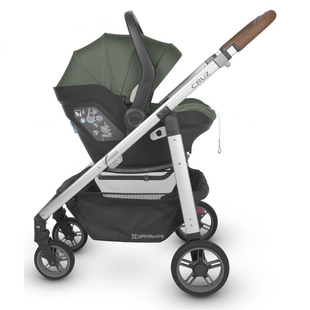 Uppababy Cruz V2 Pushchair + Carrycot + Mesa + Base i-Size Travel System - Gwen