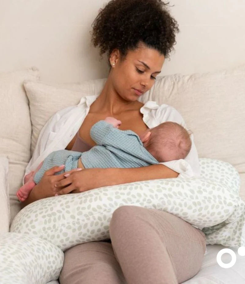 Babymoov Maxxy XXL Maternity Pillow - Mini Leaves Green