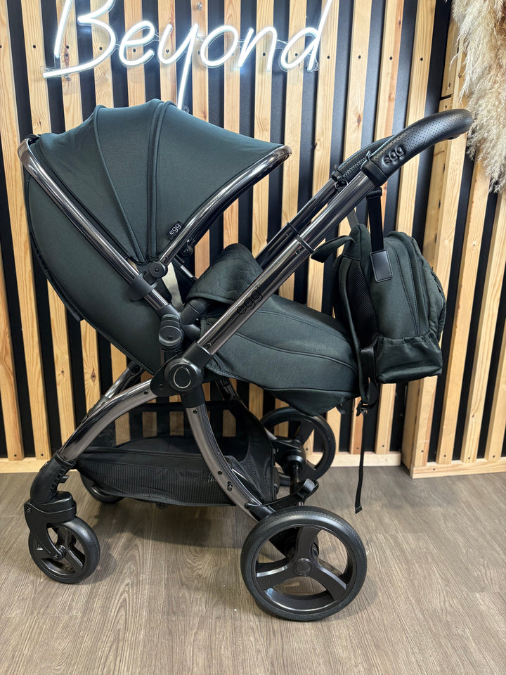 PRE LOVED egg3 Pram, Pushchair + Accessories Bundle - Black Olive