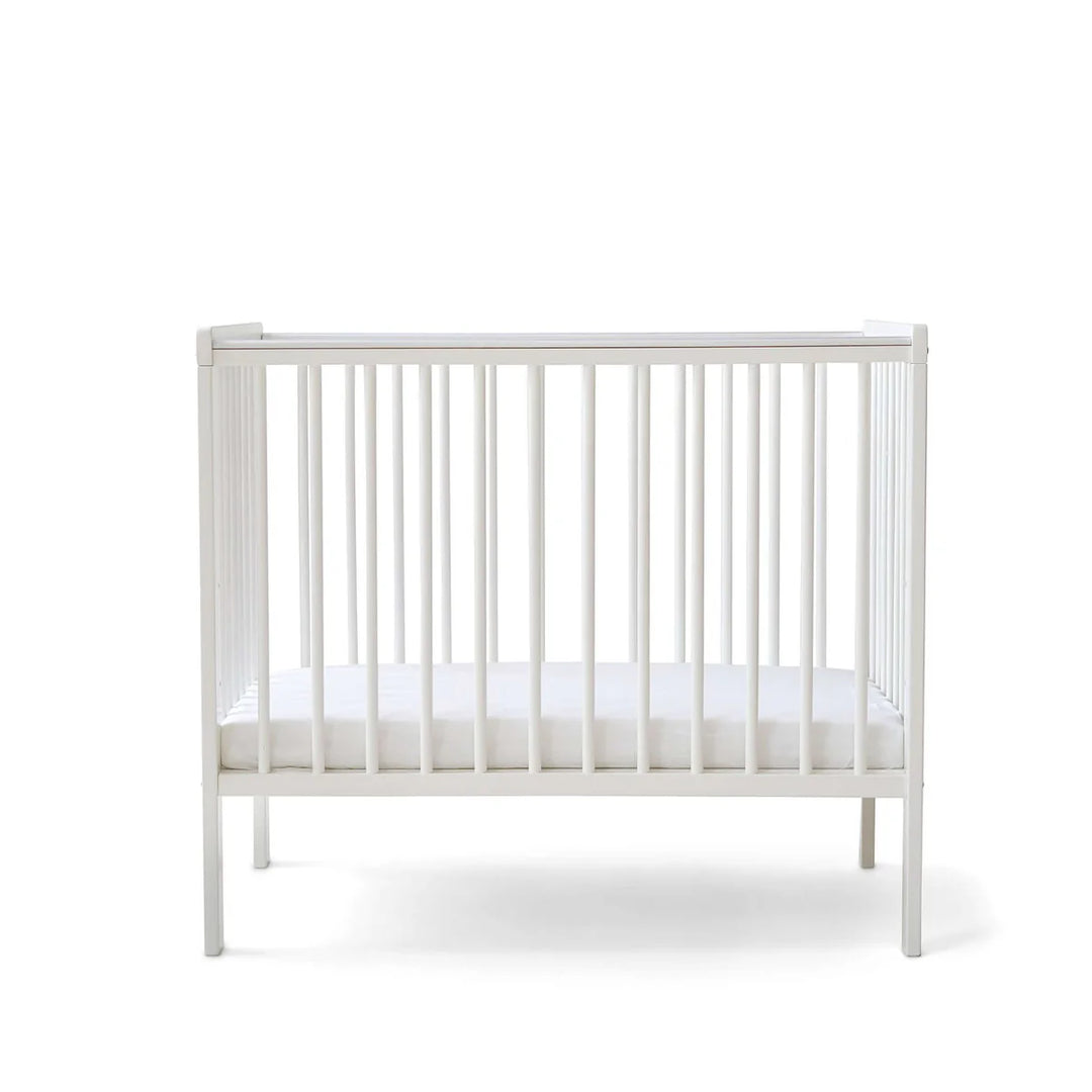 East Coast Space Saver Cot with Mattress Bundle - White