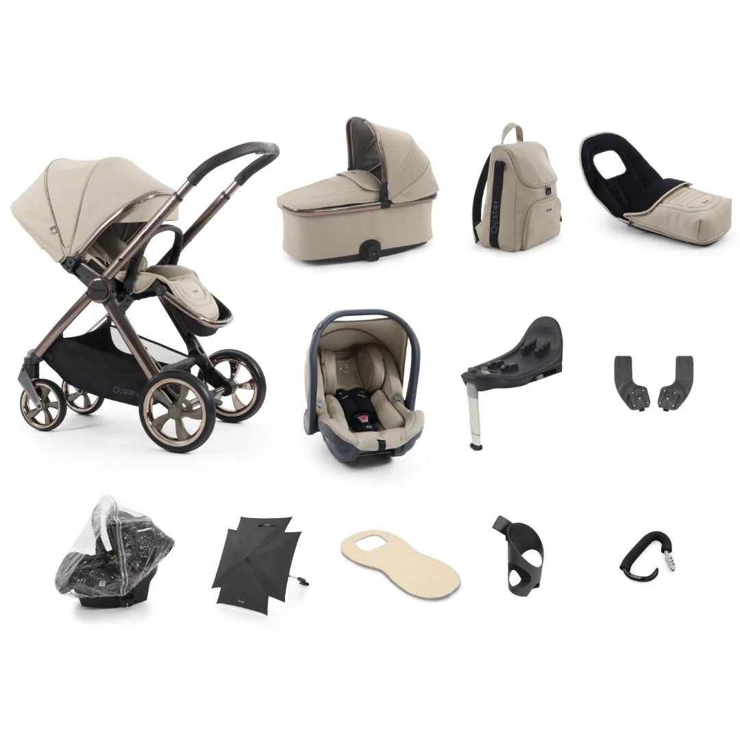 Oyster4 Travel System Bundle Inc Capsule Car Seat - Buttermilk
