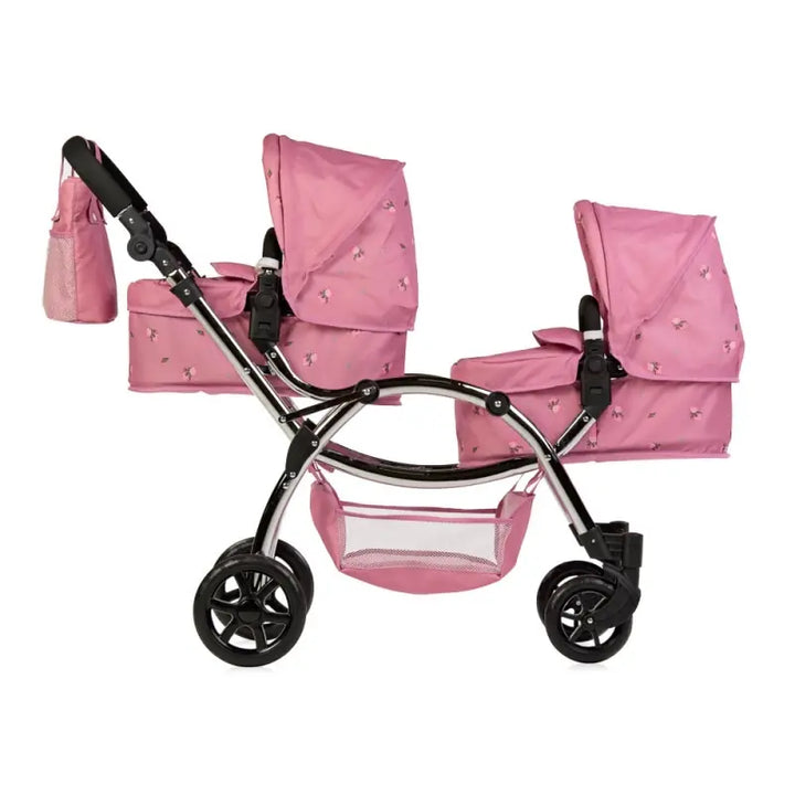 Roma Darcie Twin Dolls Pram - Pink