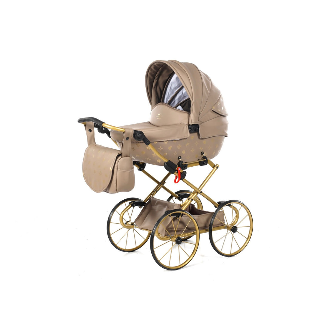 Junama IMPERIAL CLASSIC MINI LATTE LARGE WHEEL DOLLS PRAM