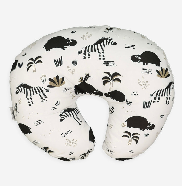 Cuddles Collection 4-in-1 Nursing Pillow – Monochrome Safari