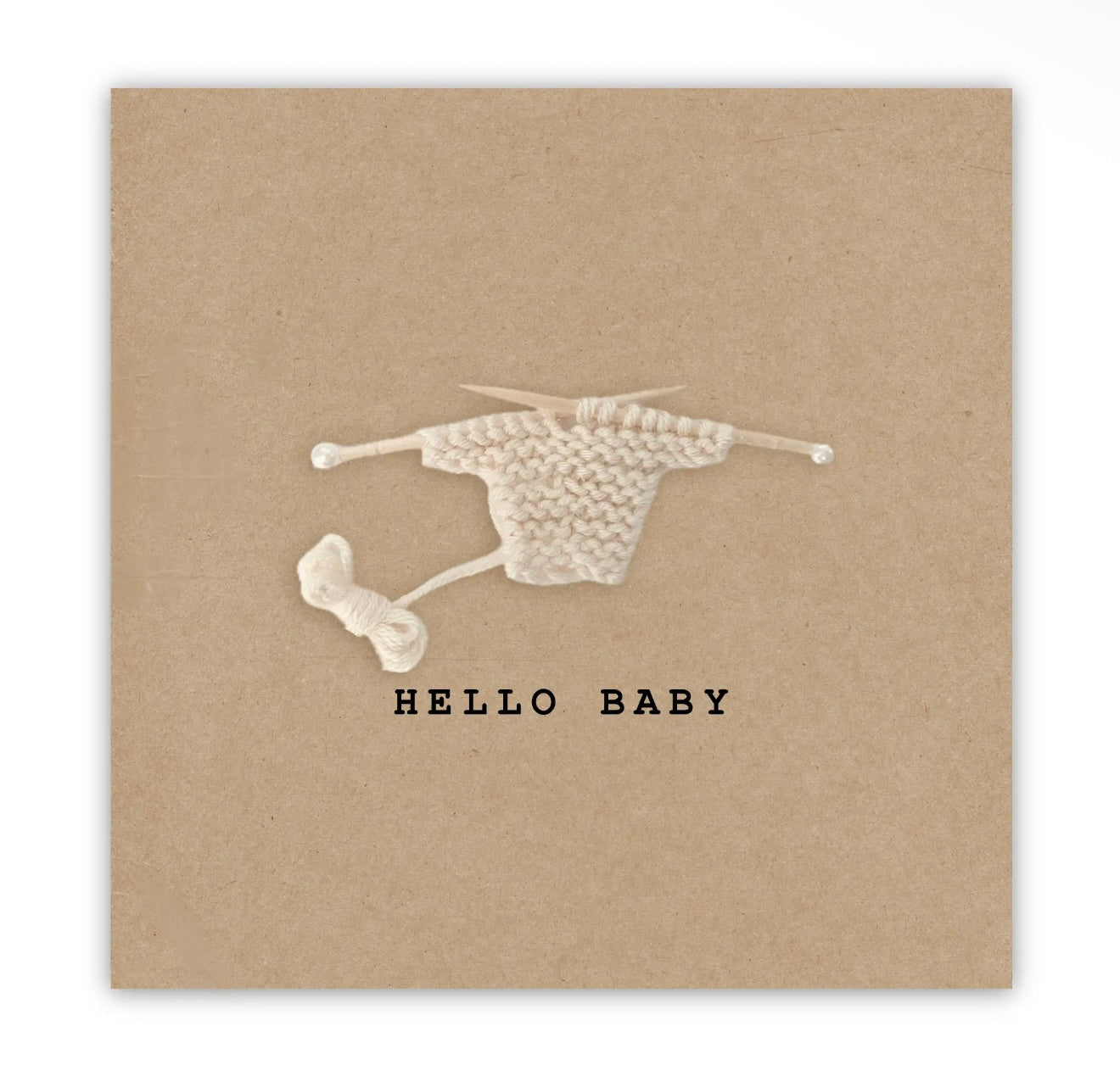 Hello Baby Crochet Card