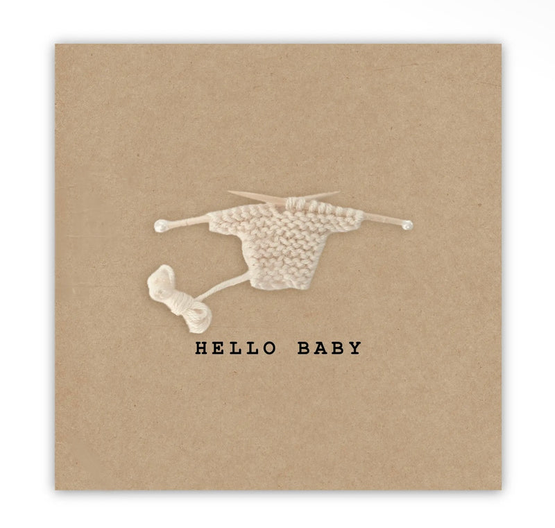 Hello Baby Crochet Card