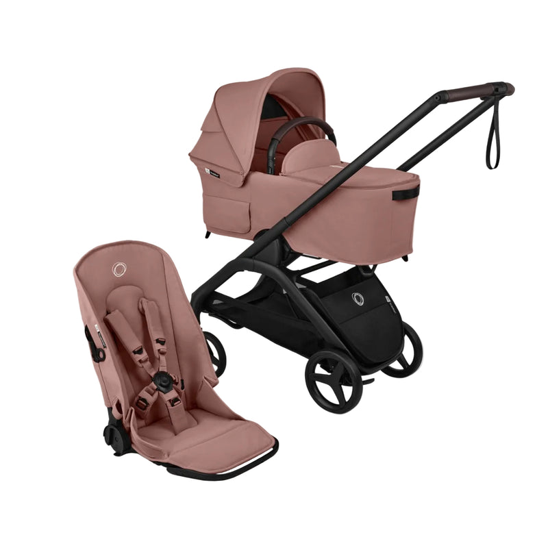Bugaboo Dragonfly Plus Stroller + Carrycot - Dusty Pink