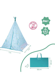 Badabulle Jungle Teepee, Baby Tent UV Protection UPF 50+, Indoor or Outdoor Tipi Tent