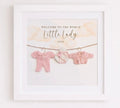 Welcome To The World Large Crochet Framed Print - Little Lady 2026