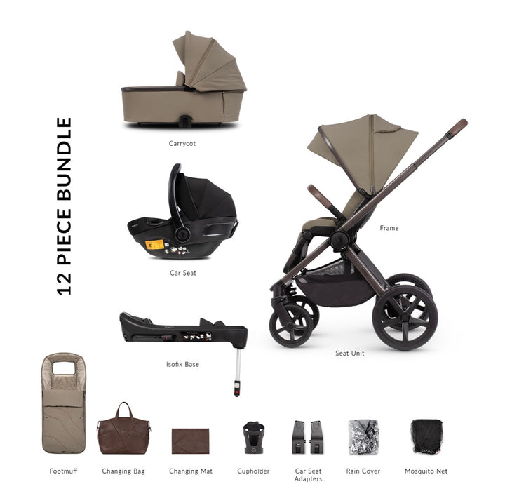 Venicci Tinum Upline Special Edition 4in1 Travel System - Powder