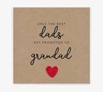 Dad to Grandad Crochet Pregnancy Announcement Card