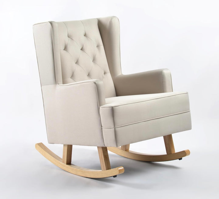 Cuddles Collection Nursery Rocking Chair Chester Cream