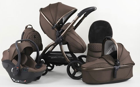 egg3 Luxury Travel System Bundle - Chocolate Velvet