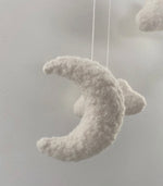 Edie & Joe Boucle cloud & moon mobile