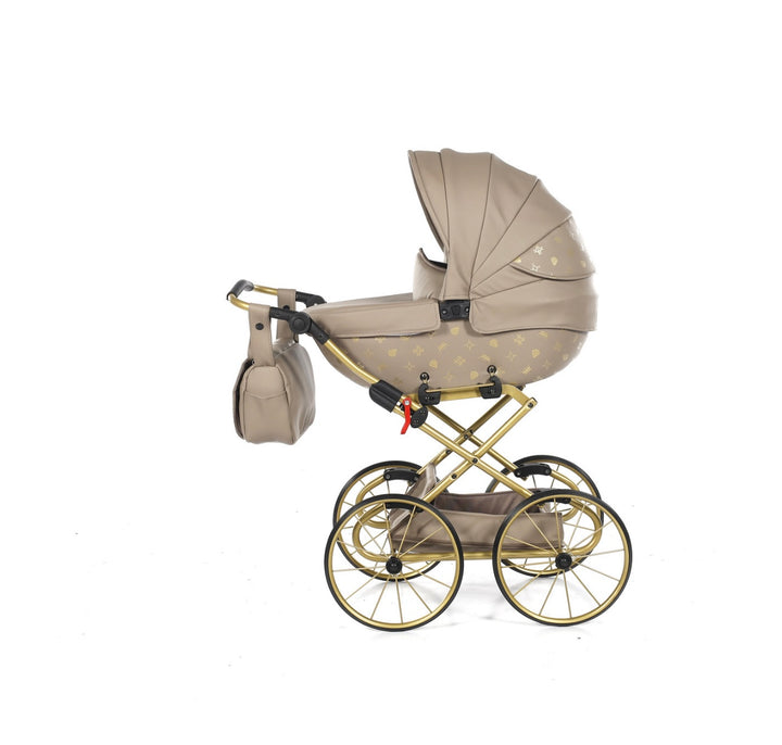 Junama IMPERIAL CLASSIC MINI LATTE LARGE WHEEL DOLLS PRAM