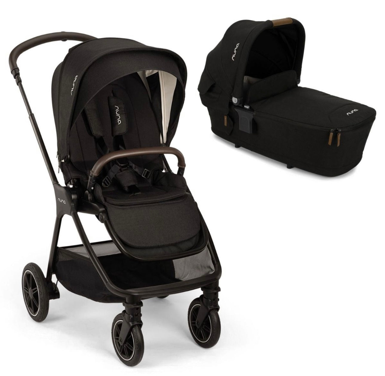 Nuna TRIV Next Stroller + LYTL Carrycot - Caviar