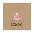Welcome to the World Little Lady Crochet Card