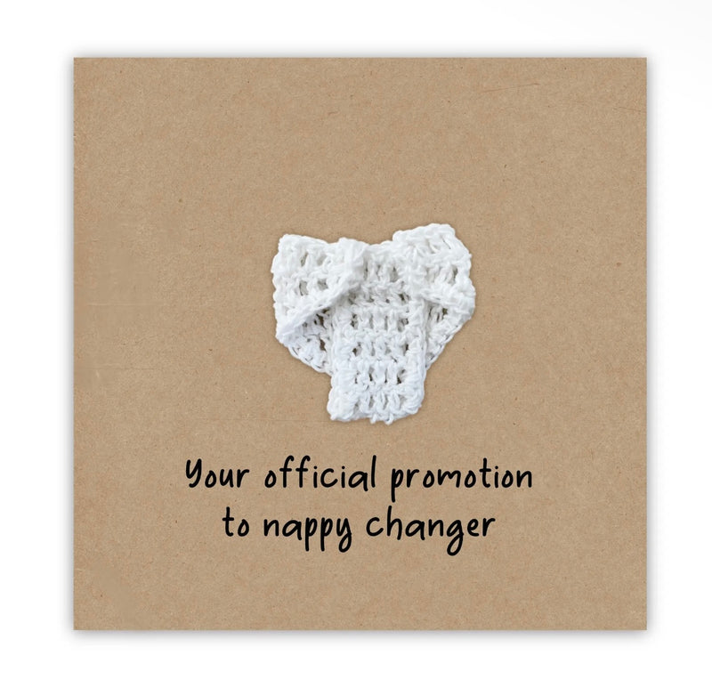 Happy Nappy Changer Crochet Card