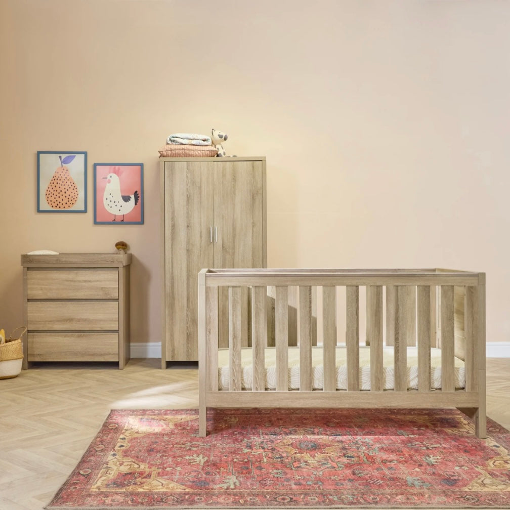Tutti Bambini Modena 3 Piece Room Set - Oak