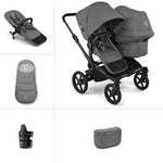 Bugaboo Donkey 6 Double Essential Stroller Bundle - Moon Grey