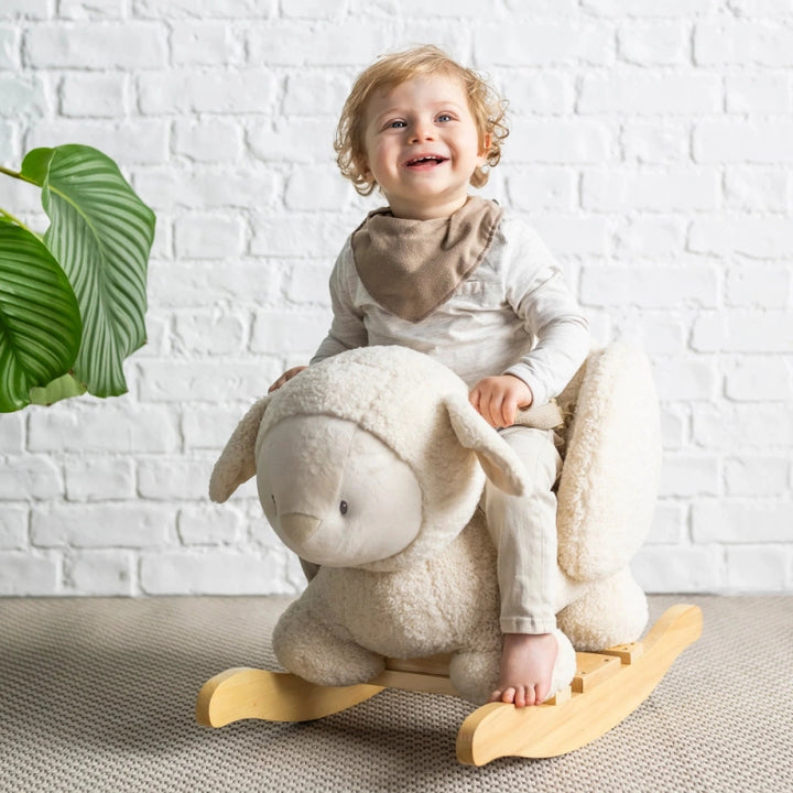 Nattou Teddy Sheep Rocker - Ecru