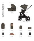 Venicci Upline3 11 Piece Pram Bundle - Truffle