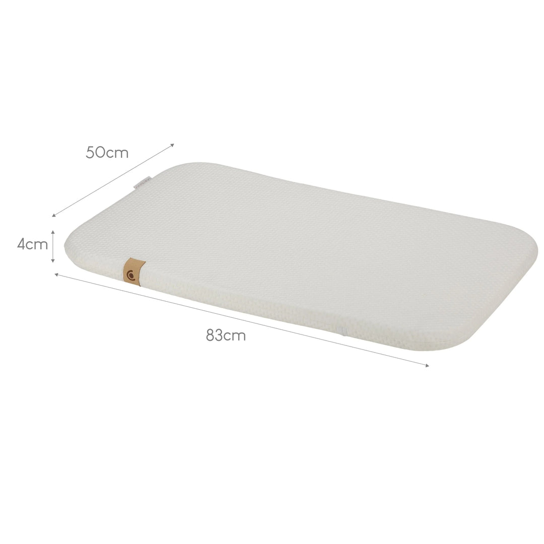 CuddleCo Little Me Hypo-Allergenic Bamboo Co-sleeper Basket Mattress 83 x 50cm