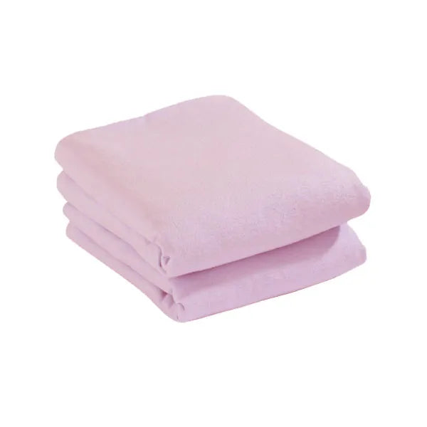 Cuddles Collection Two Pack Cot Bed Jersey Sheets - Pink