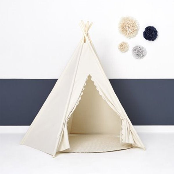 The Little Green Sheep Teepee Play Tent - Linen