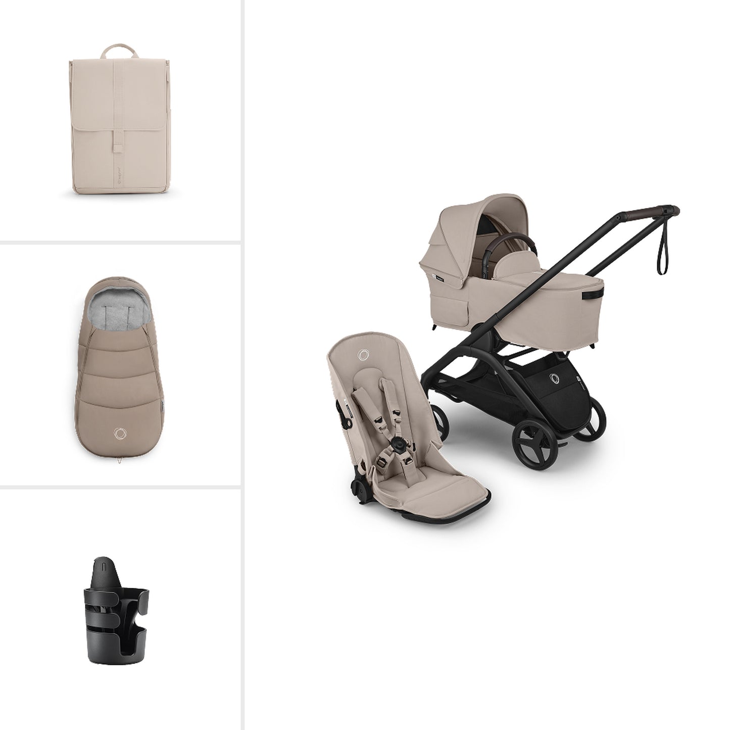 Bugaboo Dragonfly Plus Complete Pushchair Bundle - Desert Taupe