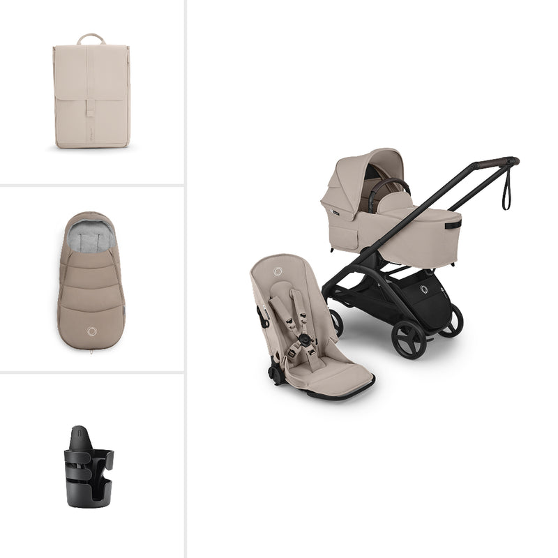 Bugaboo Dragonfly Plus Complete Pushchair Bundle - Desert Taupe