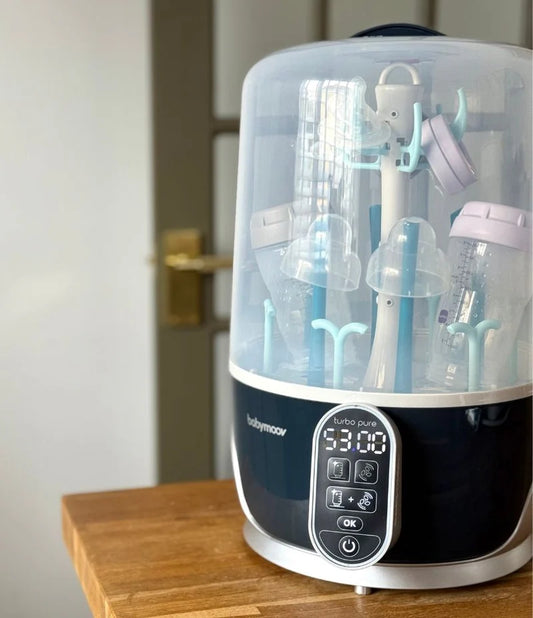 Babymoov Turbo Pure 3-in-1 Steriliser, Dryer & Purified Bottle Storage