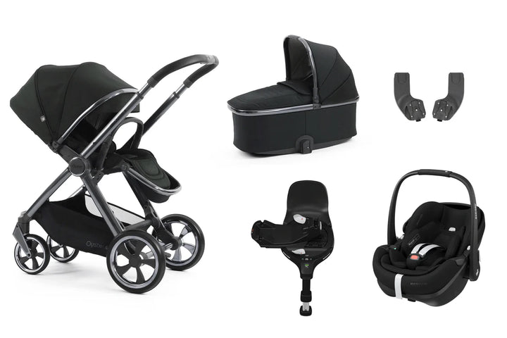 Oyster4 Travel System Bundle Inc Maxi-Cosi Pebble 360 Pro2 Car Seat - Black Olive