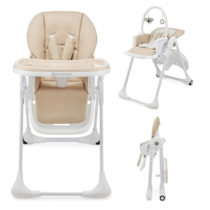 Kinderkraft Tummie Highchair - Beige