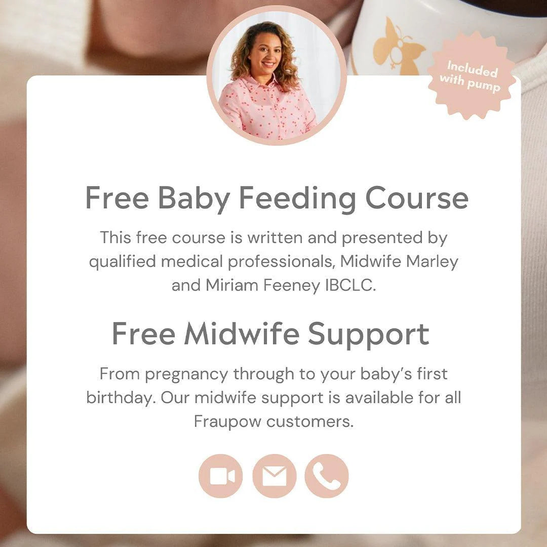 Fraupow Viva Pro Wearable Hands-Free Breast Pump - Pink