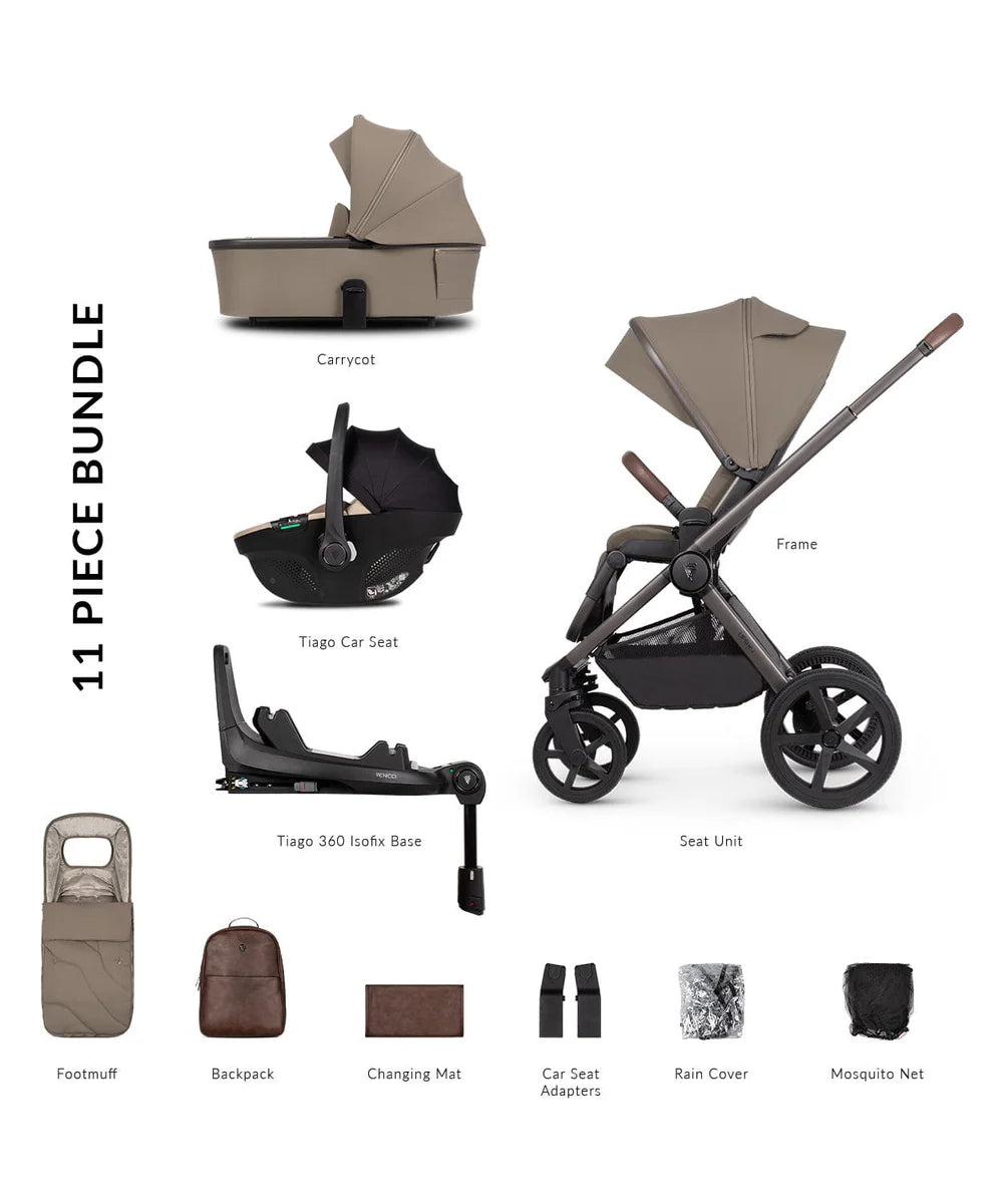Venicci Upline2 4in1 Travel System Inc 360 Base - Special Edition Powder