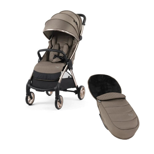 eggZ Compact Fold Stroller + Footmuff  - Mink