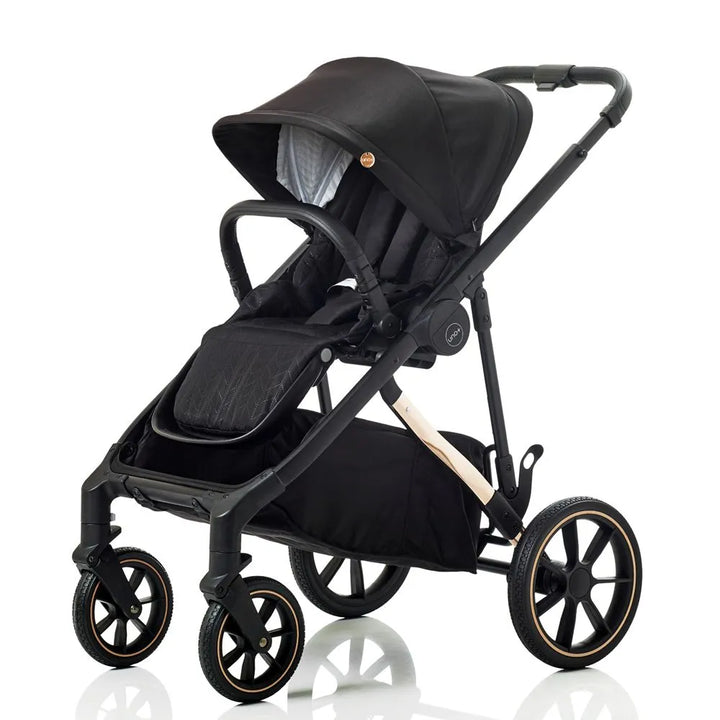 Mee-Go Uno+ Tandem Pushchair - Black/Rose