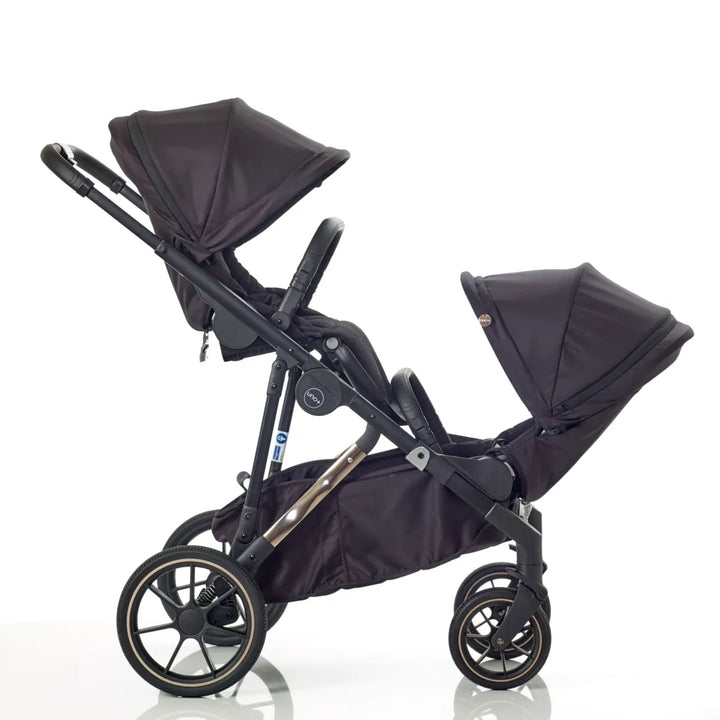 Mee-Go Uno+ Tandem Pushchair - Black/Rose