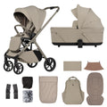 Venicci Tila 11 Piece Travel System Bundle - Latte