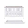 Tutti Bambini Verona Cot Bed + Under Drawer - White/Oak