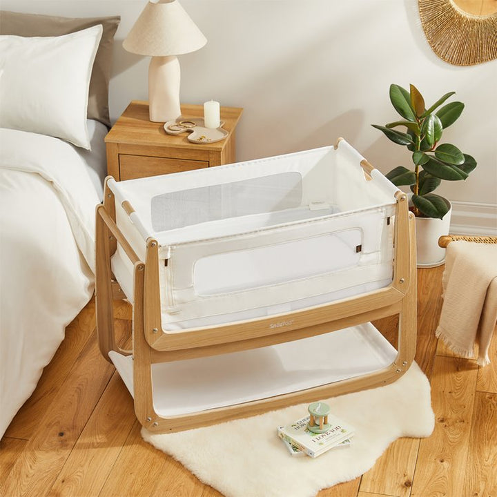 SnuzPod4 Bedside Crib The Natural Edit 'Oak'