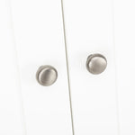 CuddleCo Clara 2 Door Double Wardrobe - White COLLECTION OR LOCAL DELIVERY ONLY