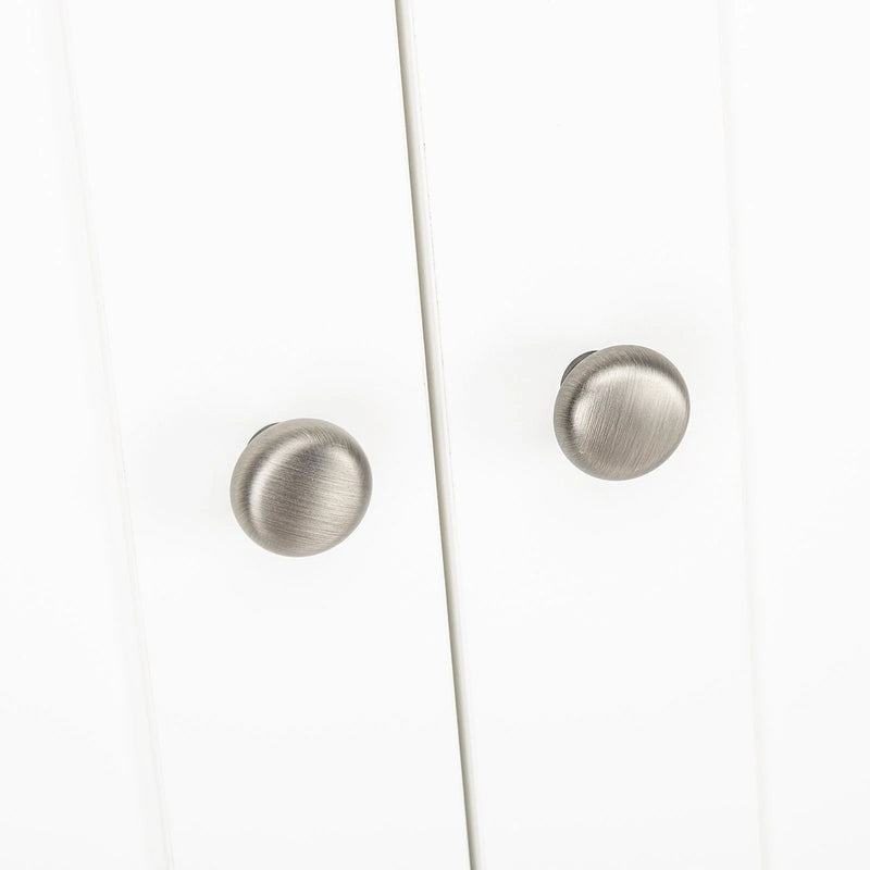 CuddleCo Clara 2 Door Double Wardrobe - White COLLECTION OR LOCAL DELIVERY ONLY