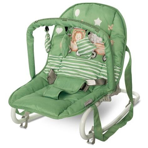Lorelli Eliza Baby Rocker - Green Train