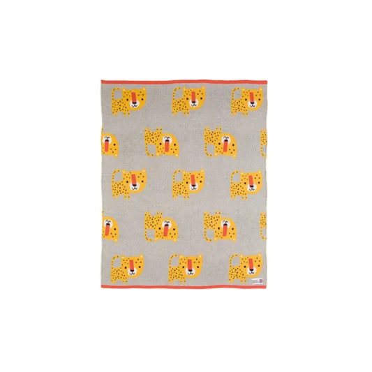Bizzi Growin Leopard Knitted Blanket