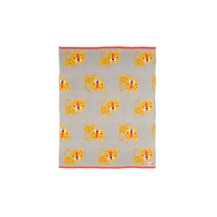Bizzi Growin Leopard Knitted Blanket