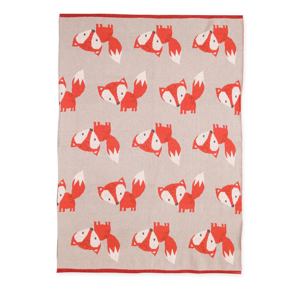 Bizzi Growin Fernando Fox Knitted Blanket