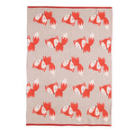 Bizzi Growin Fernando Fox Knitted Blanket