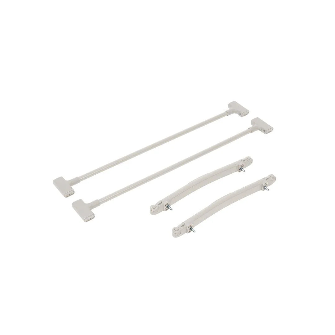 Tutti Bambini CoZee XL Bassinet Accessory Pack, Rocking Bars + Support Bars - Scandinavian Walnut